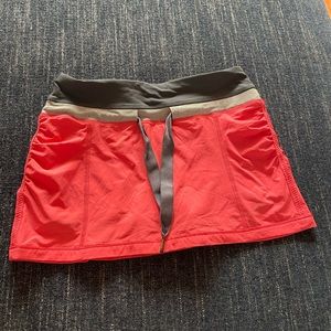 Lululemon Athletic/Tennis Skirt Coral & Gray